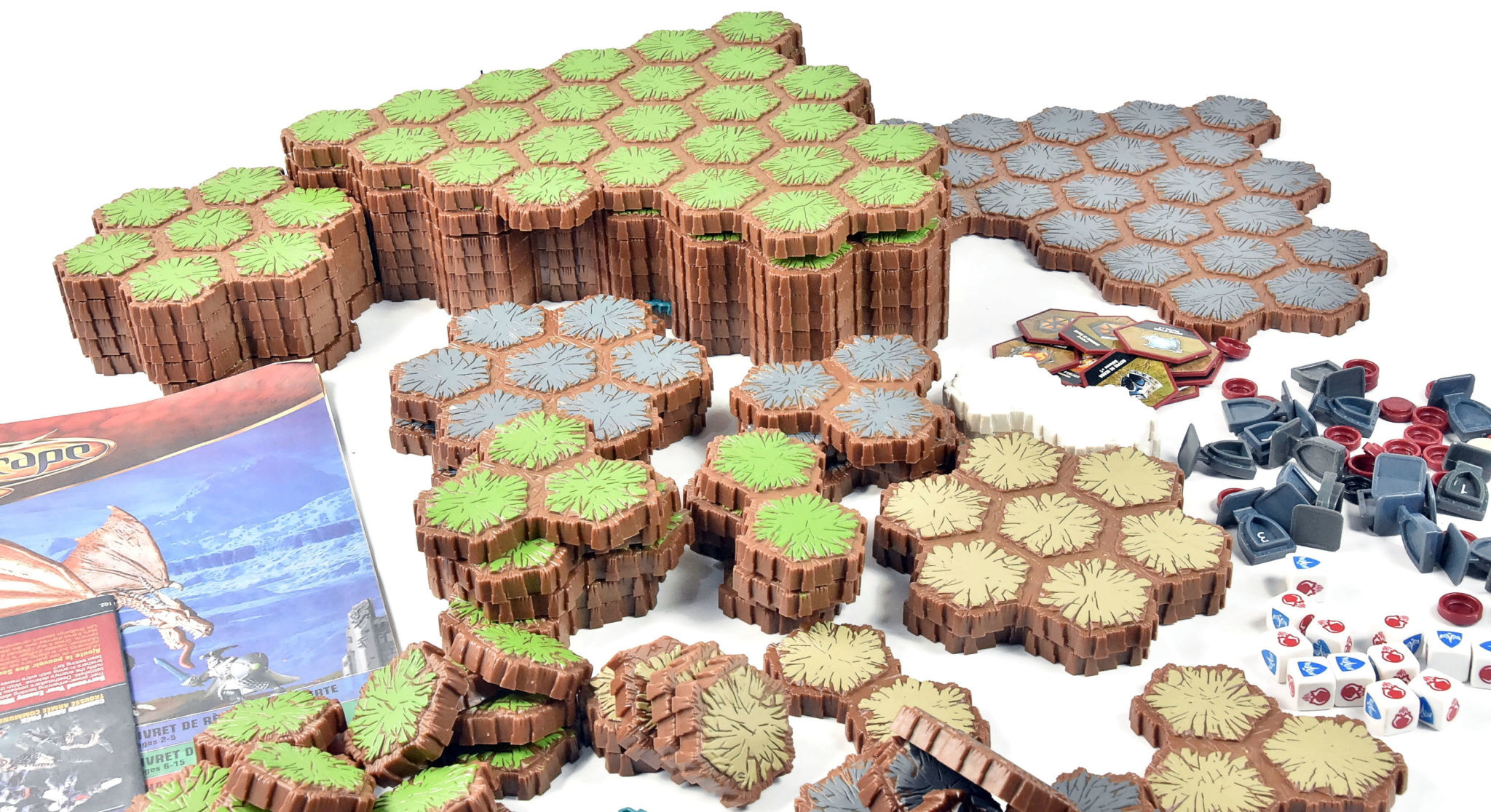 Milton Bradley Games HEROSCAPE Miniatures,Terrains, Tokens, Dice