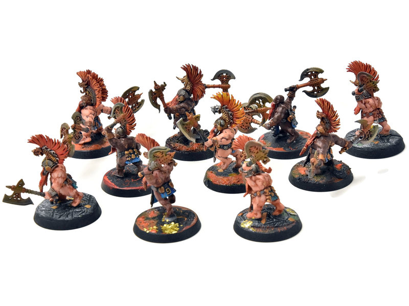 Games Workshop FYRESLAYERS 10 Vulkurite Berzerkers #2 WELL PAINTED Sigmar