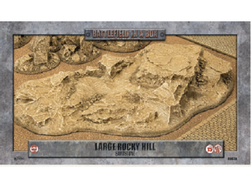 Battlefield in a Box Battlefield In A Box - Large Rocky Hill - Sandstone