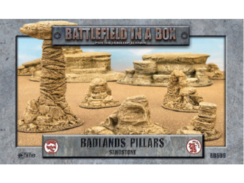 Battlefield in a Box Battlefield In A Box - Badlands Pillars - Sandstone