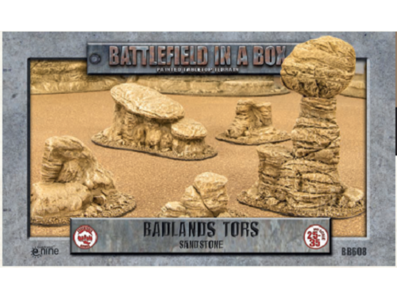 Battlefield in a Box Battlefield In A Box - Badlands Tors - Sandstone