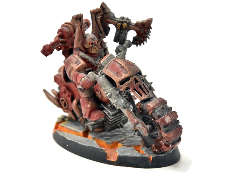 Games Workshop CHAOS SPACE MARINES Captain on Bike World eaters Warhammer 40K