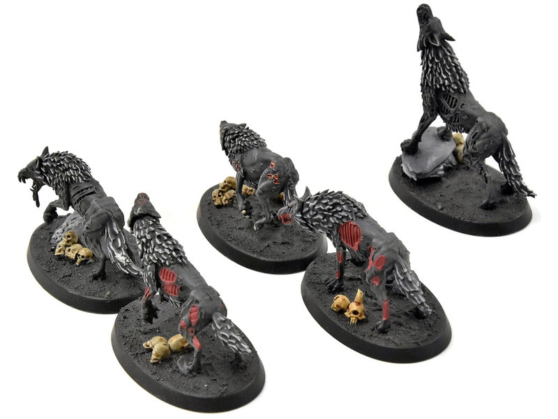 Games Workshop SOULBLIGHT GRAVELORDS Dire Wolves #1 WELL PAINTED Sigmar