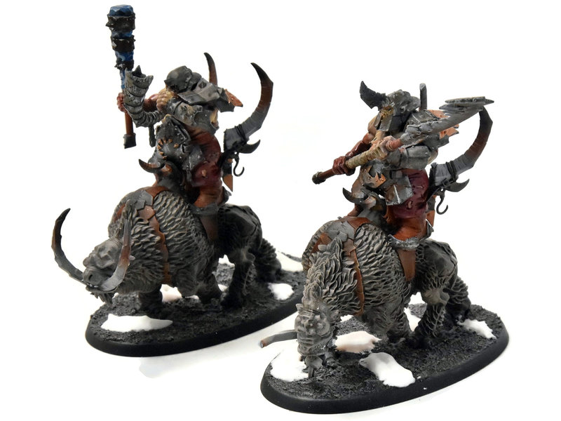 Games Workshop OGOR MAWTRIBES 2 Mournfang Pack #2 WELL PAINTED Sigmar