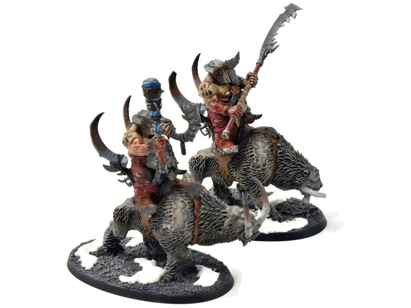 Games Workshop OGOR MAWTRIBES 2 Mournfang Pack #2 WELL PAINTED Sigmar