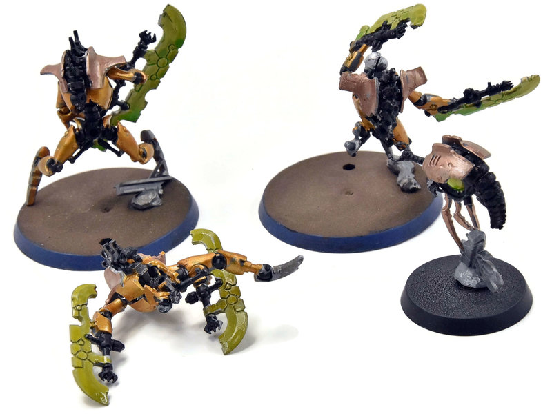 Games Workshop NECRONS 3 Skorpekh Destroyers #2 Broken Legs & 1 Missing Base 40K