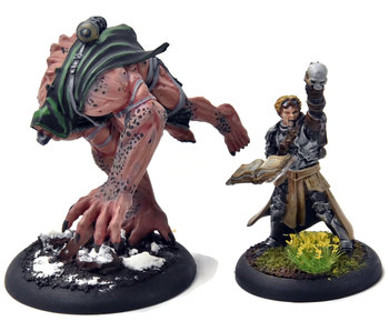 WARMACHINE Aurum Ominus Alyce Marc & Big Alyce PRO PAINTED METAL Crucible Guard