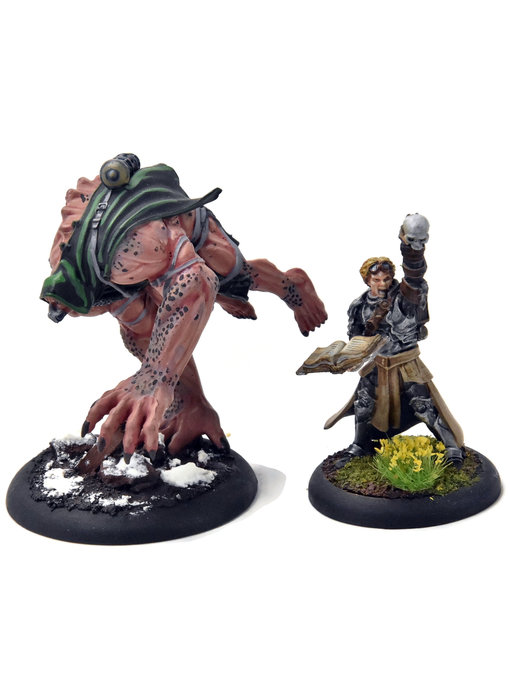 WARMACHINE Aurum Ominus Alyce Marc & Big Alyce PRO PAINTED METAL Crucible Guard