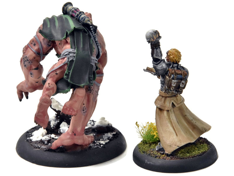 WARMACHINE Aurum Ominus Alyce Marc & Big Alyce PRO PAINTED METAL Crucible Guard