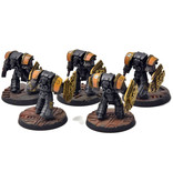 Games Workshop IMPERIAL FISTS 5 Cataphractii Terminator Squad #1 PRO PAINTED Horus Heresy 40K