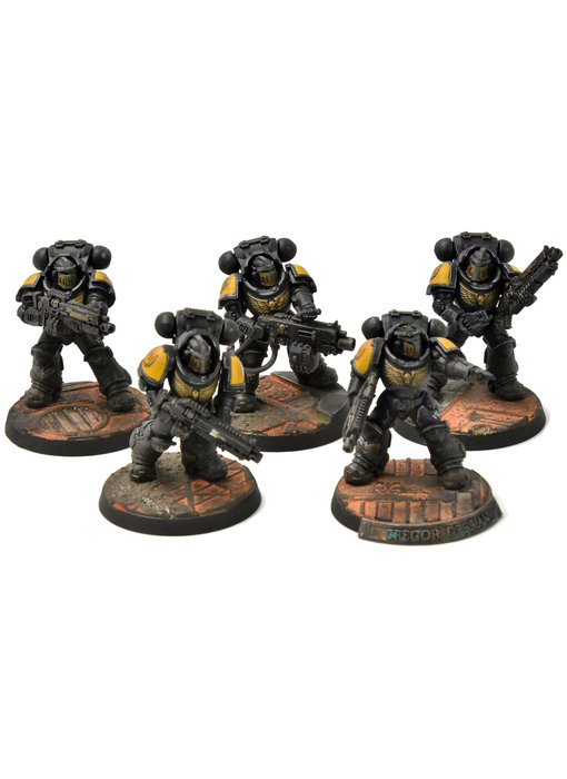 IMPERIAL FISTS 5 Heavy Intercessors #1 PRO PAINTED Warhammer 40K