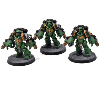 SPACE MARINES 3 Aggressors #3 WELL PAINTED Warhammer 40K salamanders
