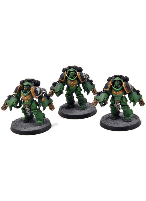 SPACE MARINES 3 Aggressors #3 WELL PAINTED Warhammer 40K salamanders