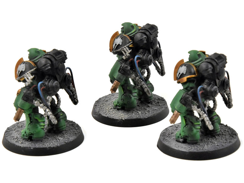 Games Workshop SPACE MARINES 3 Aggressors #3 WELL PAINTED Warhammer 40K salamanders
