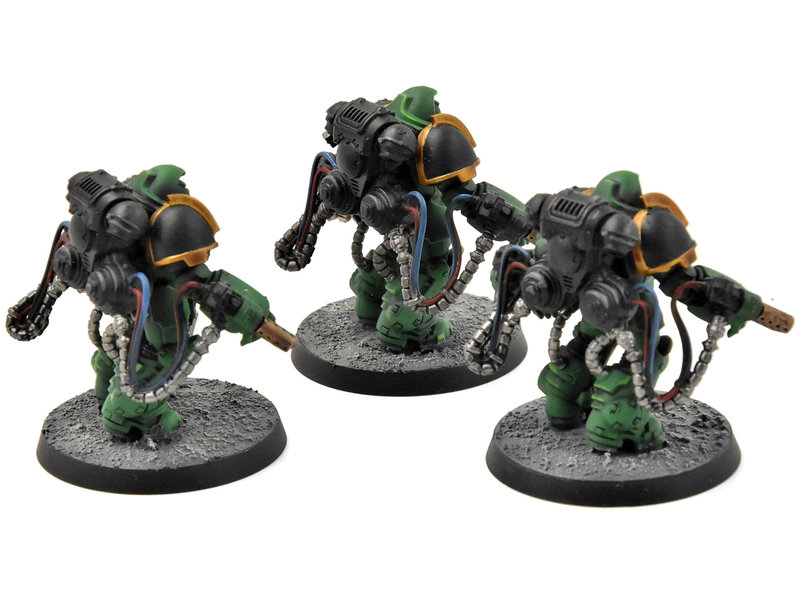 Games Workshop SPACE MARINES 3 Aggressors #3 WELL PAINTED Warhammer 40K salamanders