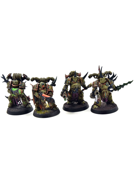 DEATH GUARD 4 Plague Marines with Special Weapons #4 PRO PAINTED 40K