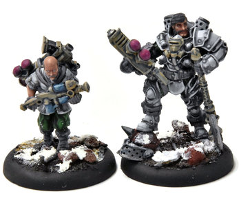 CRUCIBLE GUARD Marshal General Baldwin Gearhart & Mr Clogg #1 PRO PAINTED METAL