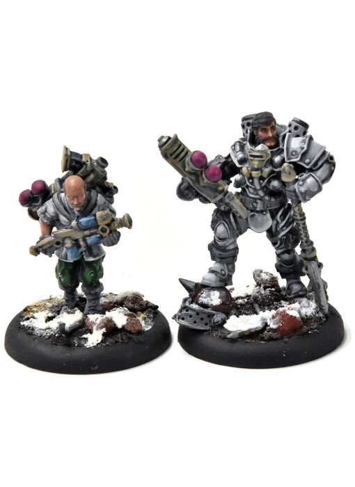 CRUCIBLE GUARD Marshal General Baldwin Gearhart & Mr Clogg #1 PRO PAINTED METAL