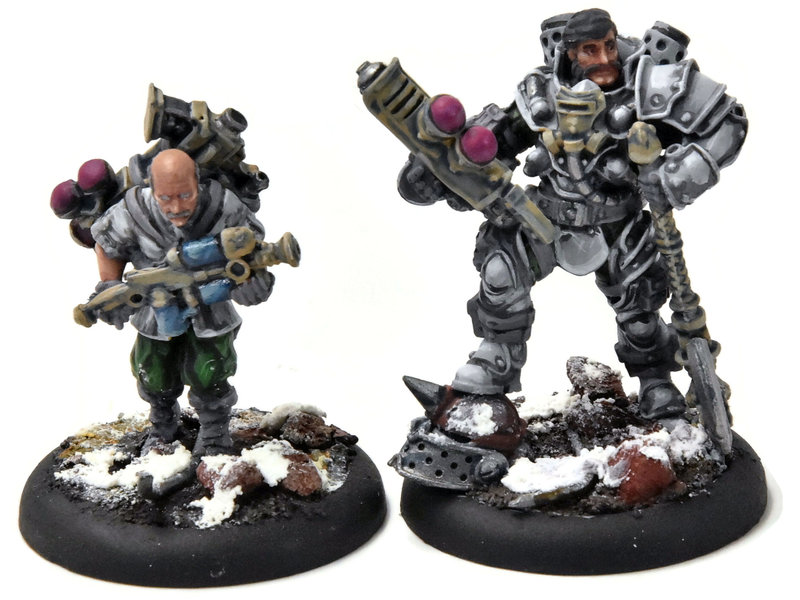 CRUCIBLE GUARD Marshal General Baldwin Gearhart & Mr Clogg #1 PRO PAINTED METAL