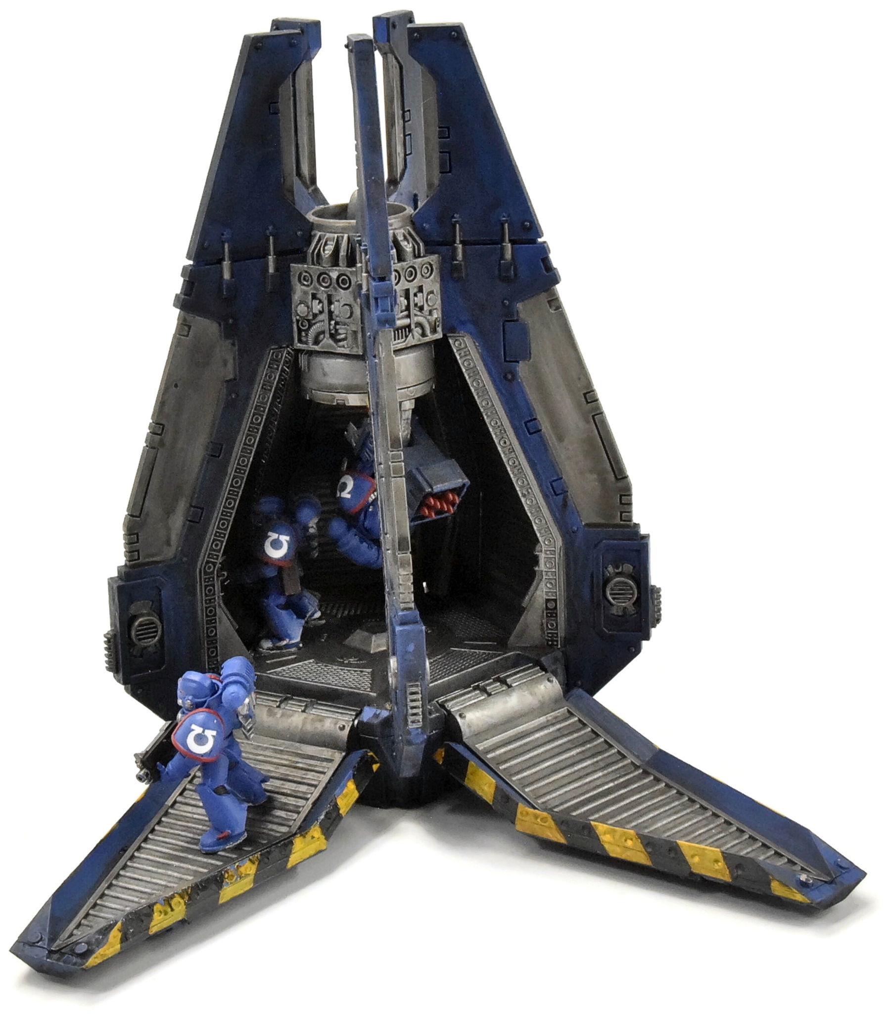 Games SPACE MARINES Drop Pod 1 40K WELL PAINTED ultramarines Au Royaume Des Titans