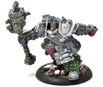 WARMACHINE Hutchuck, Ogrun Bounty Hunter #1 PRO PAINTED METAL Crucible Guard