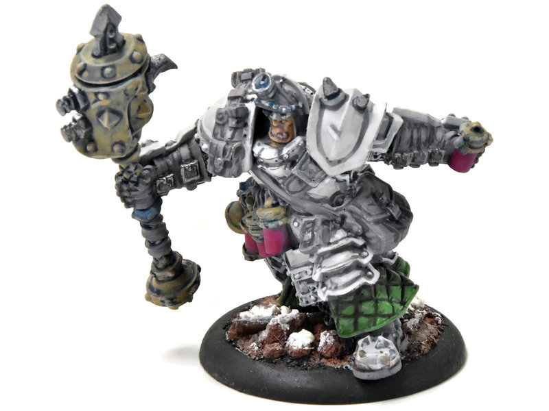 WARMACHINE Hutchuck, Ogrun Bounty Hunter #1 PRO PAINTED METAL Crucible Guard