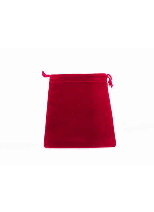 Suedecloth Dice Bag - Small Red