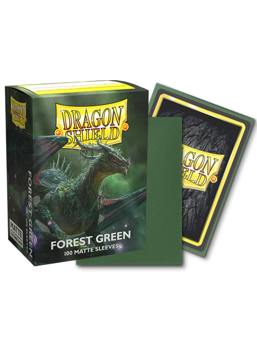 Dragon Shield Sleeves Matte Forest Green 100ct
