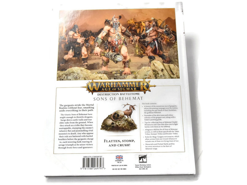 Games Workshop SONS OF BEHEMAT Battletome 2nd edition Used Good Condition Sigmar