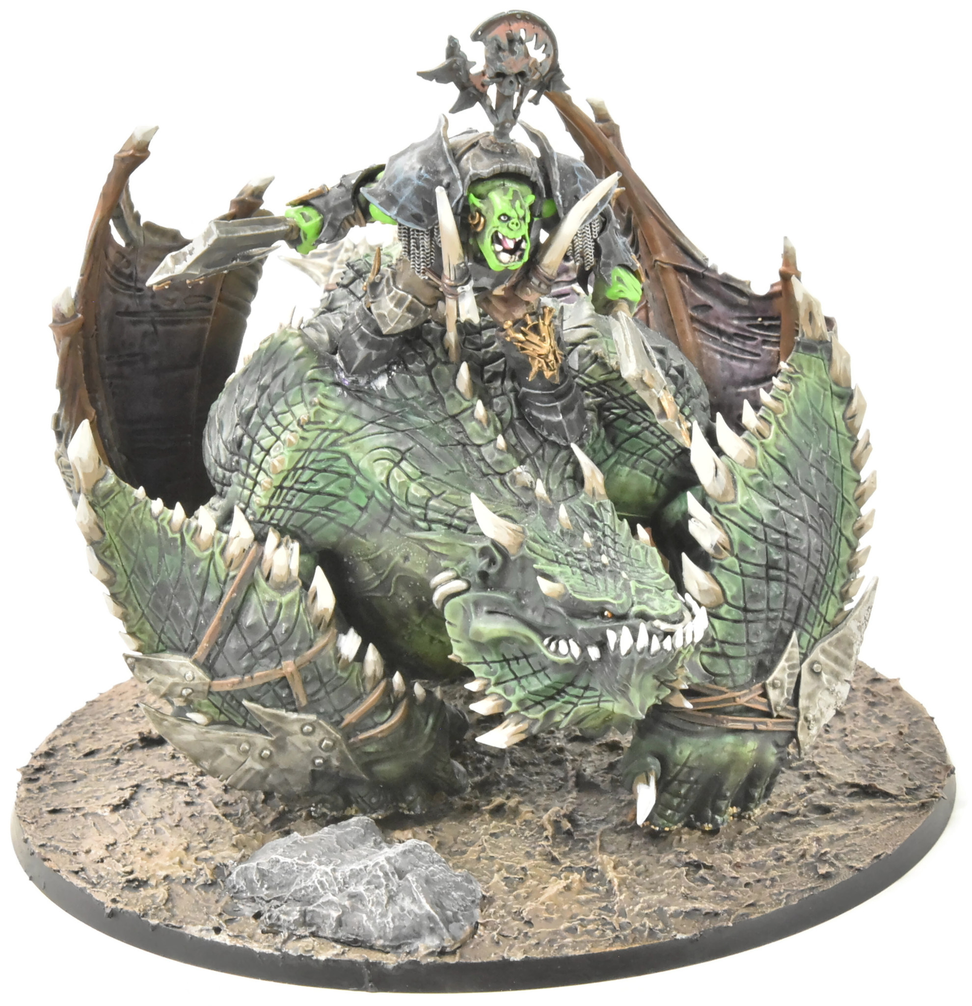 Games Workshop ORRUK WARCLANS Megaboss on Maw-Krusha #1 WELL PAINTED Sigmar