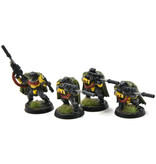 Games Workshop SPACE MARINES 4 Scouts with Snipers #1 WELL PAINTED 40K Imperial Fists
