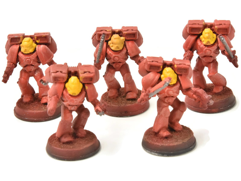Games Workshop BLOOD ANGELS 5 Assault Squad #1 Warhammer 40K heavy paint