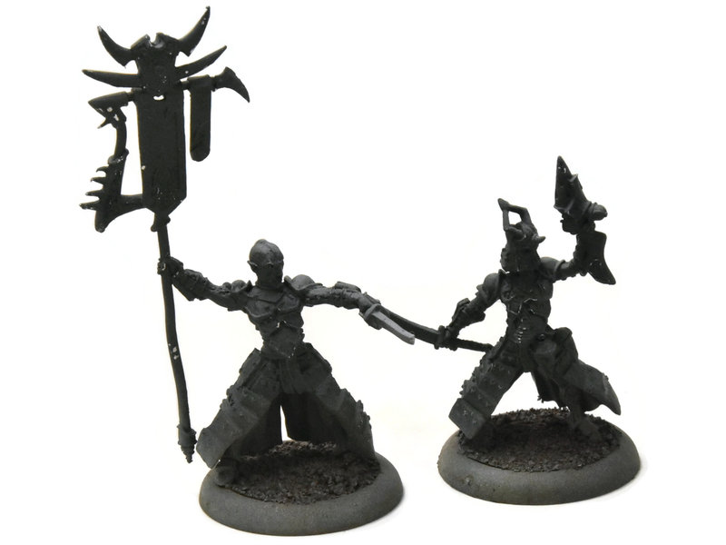 HORDES Venator Reivers Oficer & Standard #1 METAL skorne