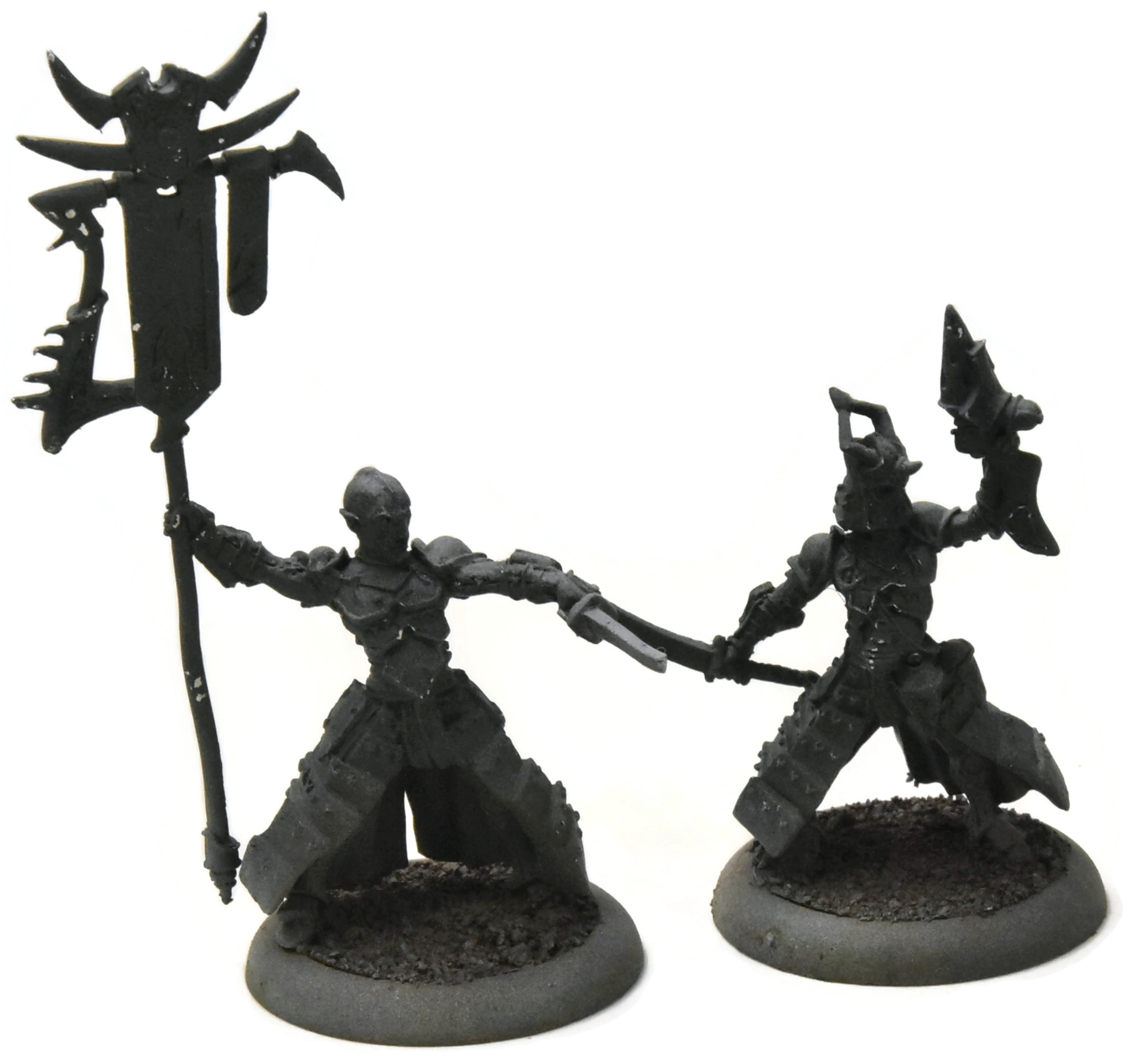 Privateer Press HORDES Venator Reivers Oficer & Standard 1 METAL