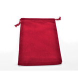 Chessex Suedecloth Dice Bag - Large Red