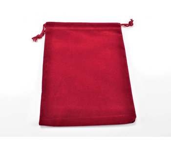 Suedecloth Dice Bag - Large Red