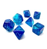 Chessex Gemini 7-die Set Blue-blue/lt Blue Luminary