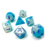 Chessex Gemini 7-die Set Turquoise-wht/bl Luminary