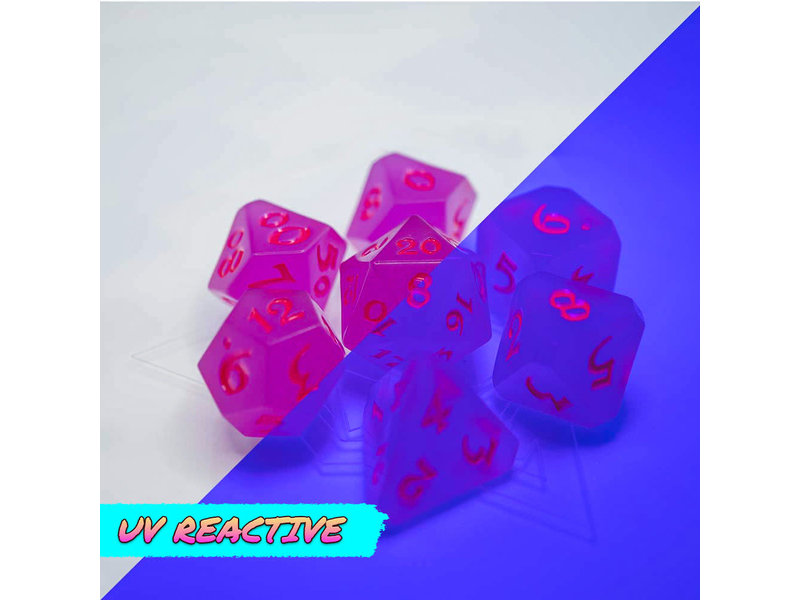 Chessex Poly Rpg Set - Afterdark Avalore Purple Rain