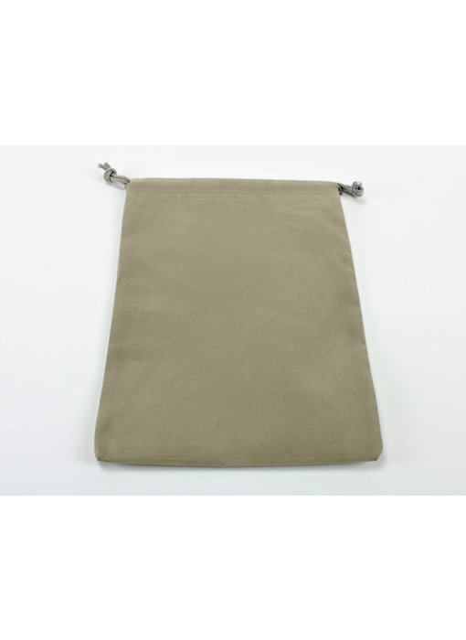 Suedecloth Dice Bag - Large Grey