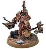 Games Workshop SLAVES TO DARKNESS Aspiring Deathbringer with Goreaxe & Skullhammer PRO PAINTED