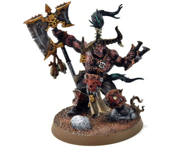 SLAVES TO DARKNESS Exalted Deathbringer with Ruinous Axe #1 PRO PAINTED