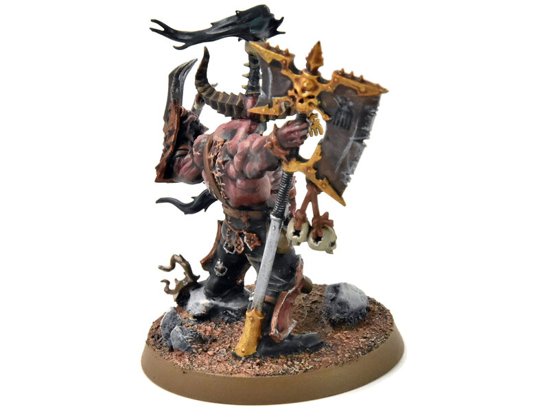 Games Workshop SLAVES TO DARKNESS Exalted Deathbringer with Ruinous Axe #1 PRO PAINTED
