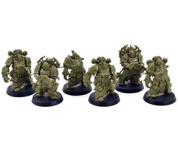 DEATH GUARD 6 Plague Marines #2 Missing 2 Arms And Backpack + 2 Broken Helmets