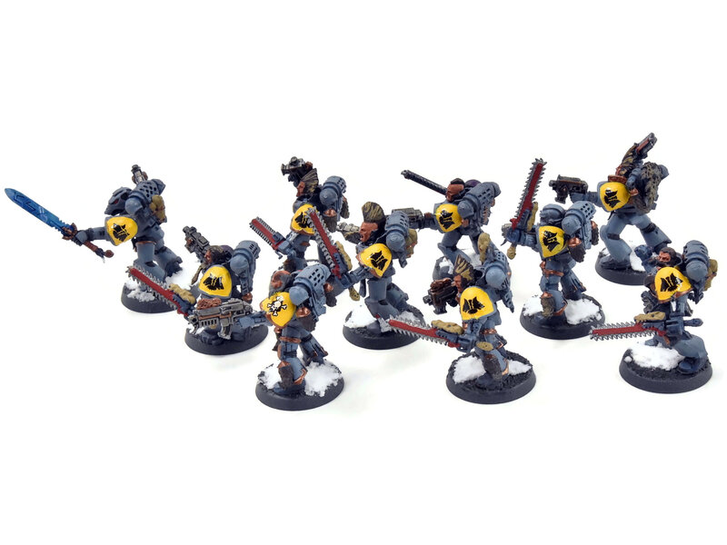 Games Workshop SPACE WOLVES 10 Blood Claws #2 WELL PAINTED Warhammer 40K