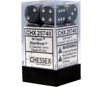 Speckled 12 * D6 Hi-Tech 16mm Chessex Dice (CHX25740)