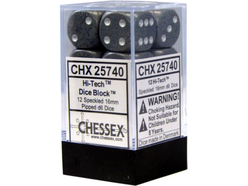 Chessex Speckled 12 * D6 Hi-Tech 16mm Chessex Dice (CHX25740)