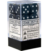 Chessex Speckled 12 * D6 Ninja 16mm Chessex Dice (CHX25718)