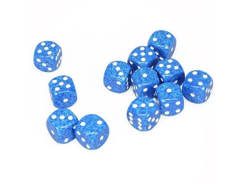 Chessex Speckled 12 * D6 Water 16mm Chessex Dice (CHX25706)