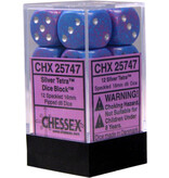 Chessex Speckled 12 * D6 Silver Tetra 16mm Chessex Dice (CHX25747)
